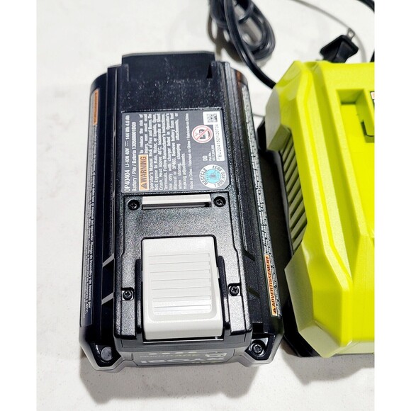 Ryobi 40-Volt 4 Ah High Capacity Lithium-Ion Battery & Charger EUC - Picture 8 of 16